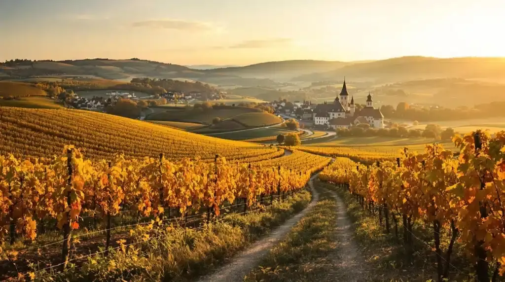 Vignobles le long de la Route des Vins d'Alsace