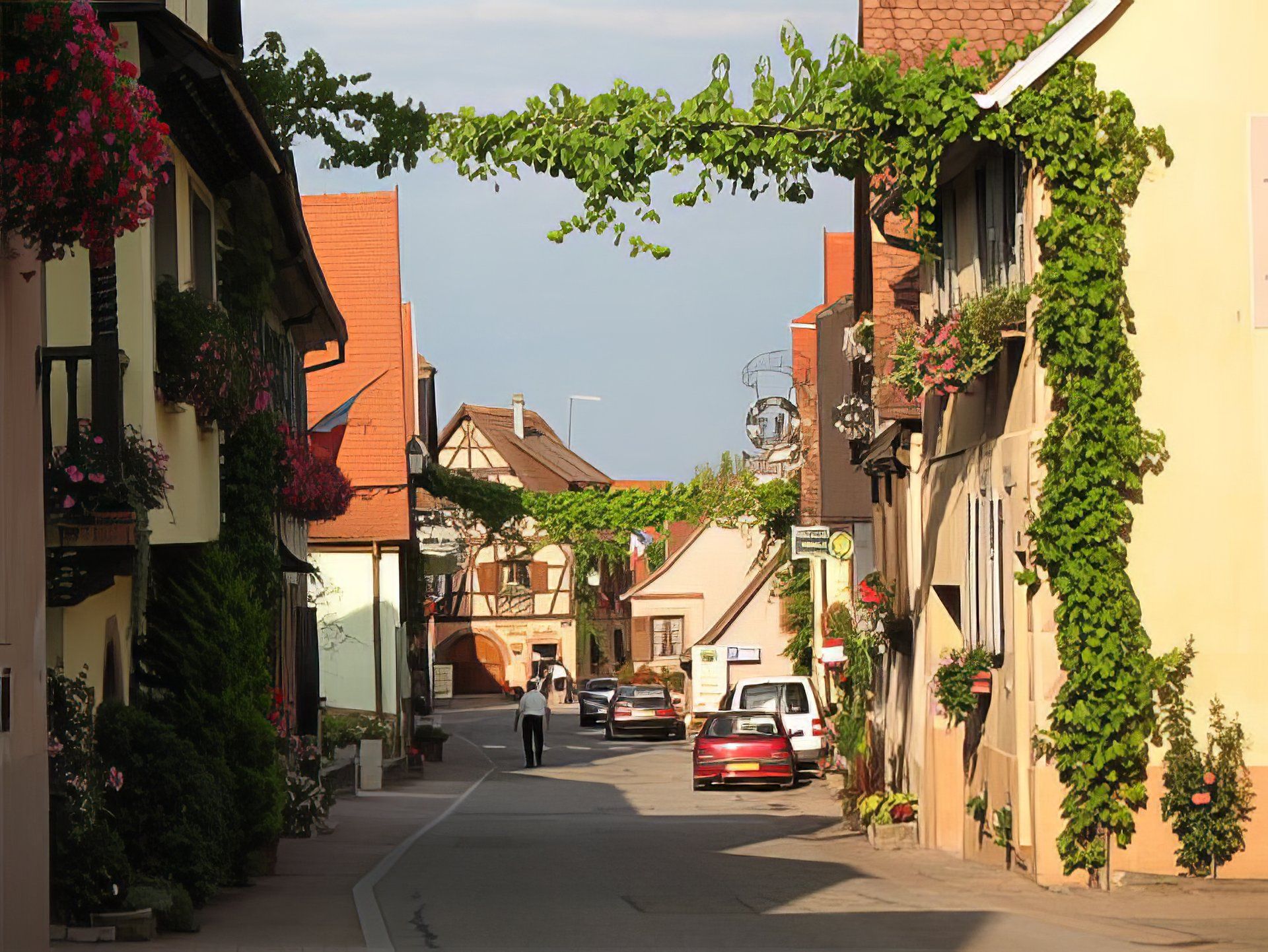 Centre du village de Blienschwiller — Maisons vigneronnes et ruelles alsaciennes