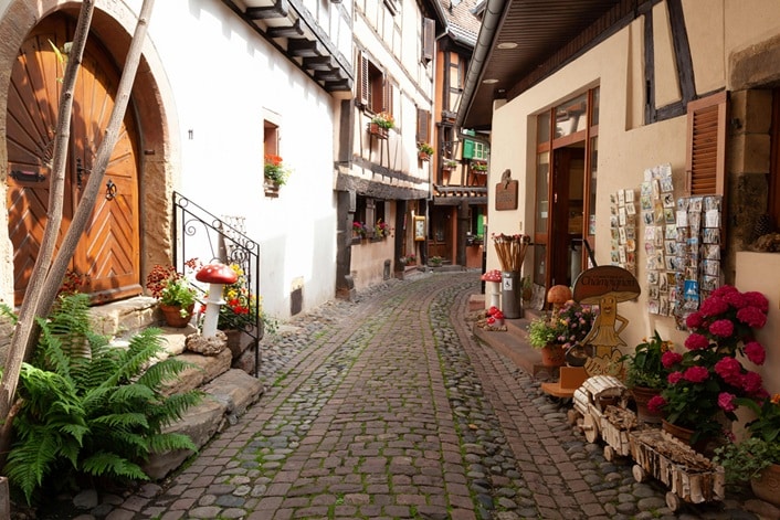 Eguisheim Route des Vins gare circuit privé
