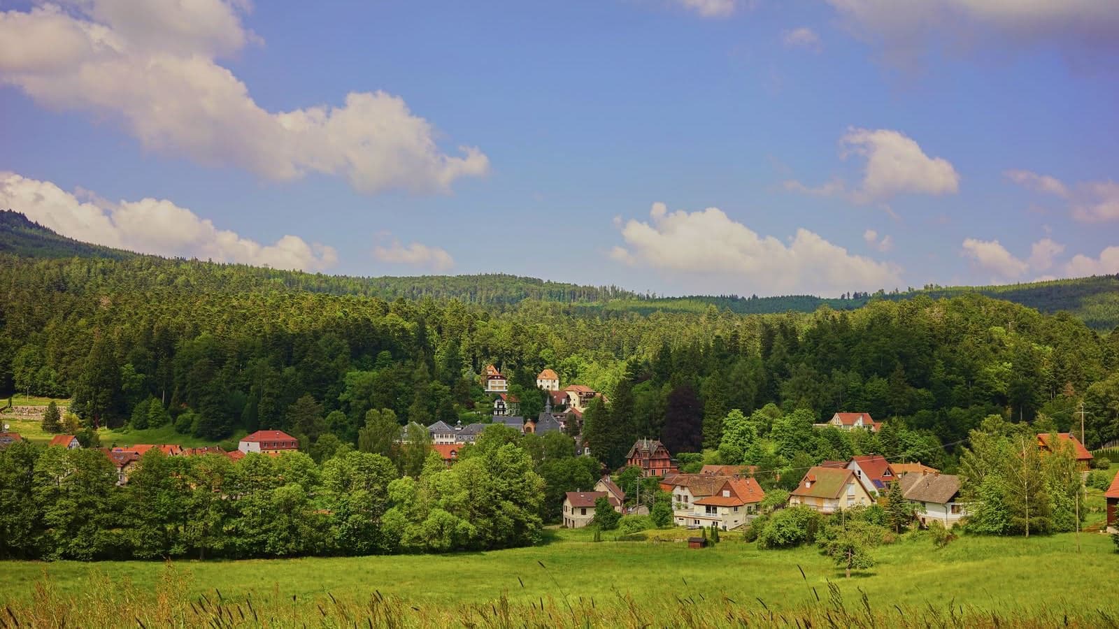 Vue panoramique du Hohwald — Village alsacien niché dans la forêt vosgienne, Bas-Rhin